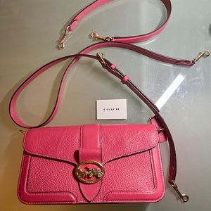 Coach Georgie Shoulder Bag, Strawberry Colour - perfect for the Valentine.